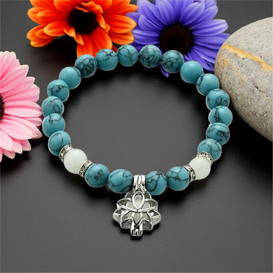 OceanSoul Charm and MoonPetal Bracelet